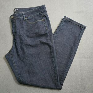 Ann Taylor LOFT Women 14 Curvy Skinny Dark Wash Jeans